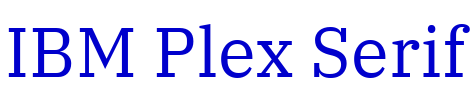 IBM Plex Serif लिपि